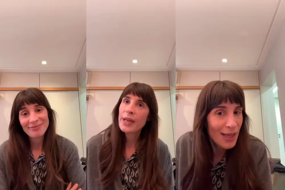 A imagem são prints do pronunciamento da Camila Fremder após confusão sobre nome da marca